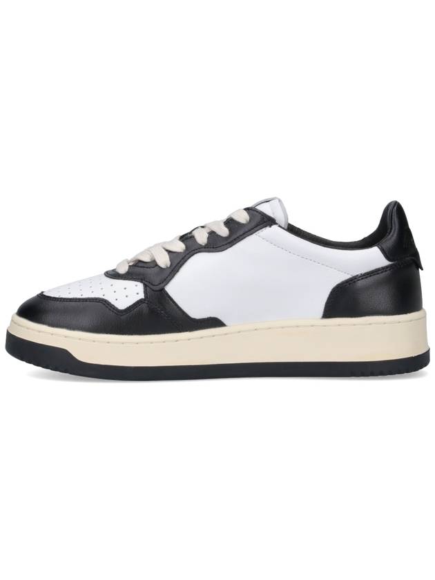 Medalist Leather Low Top Sneakers White Black - AUTRY - BALAAN 4