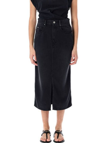 Isabel Marant Étoile Tilaura Midi Denim Skirt - ISABEL MARANT ETOILE - BALAAN 1