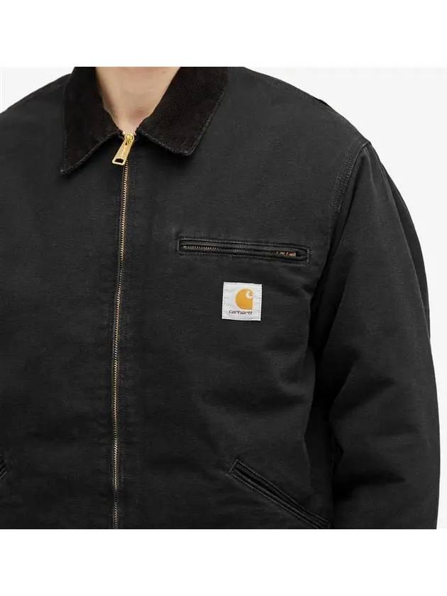 Carhartt WIP Organic Dearborn Canvas OG Detroit Jacket Black I027358 00E 3K - CARHARTT WIP - BALAAN 4