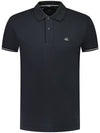 Logo Patch Polo Shirt Black - CP COMPANY - BALAAN 2