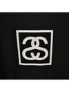 Square Logo Short Sleeve T-Shirt Black - STUSSY - BALAAN 4