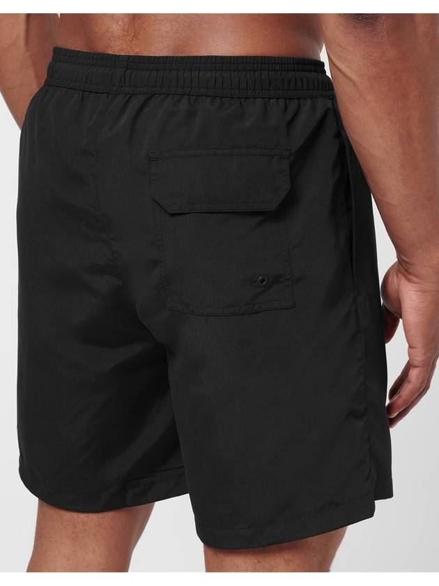 Logo Patch Nylon Swim Shorts Black - HERON PRESTON - BALAAN 6