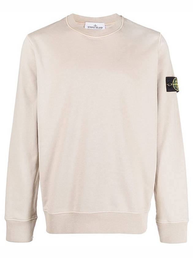 Wappen Patch Crew Neck Sweatshirt Beige - STONE ISLAND - BALAAN 2