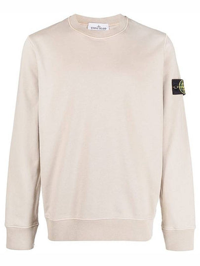 Wappen Patch Crew Neck Sweatshirt Beige - STONE ISLAND - BALAAN 2