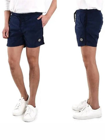 Logo swim pants navy 7015B0643 - STONE ISLAND - BALAAN 1