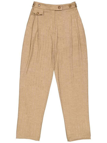 Melange Straight Pants Beige - BURBERRY - BALAAN 1