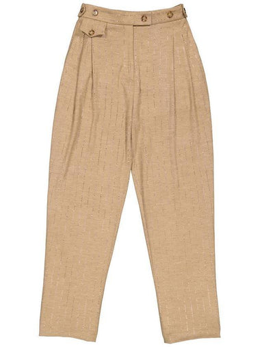 Melange Straight Pants Beige - BURBERRY - BALAAN 1