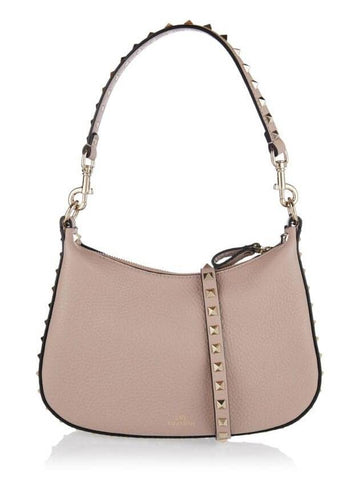 VALENTINO SMALL ROCKSTUD HOBO BAG - VALENTINO - BALAAN 1