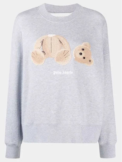 Teddy Bear Sweatshirt Grey - PALM ANGELS - BALAAN 2