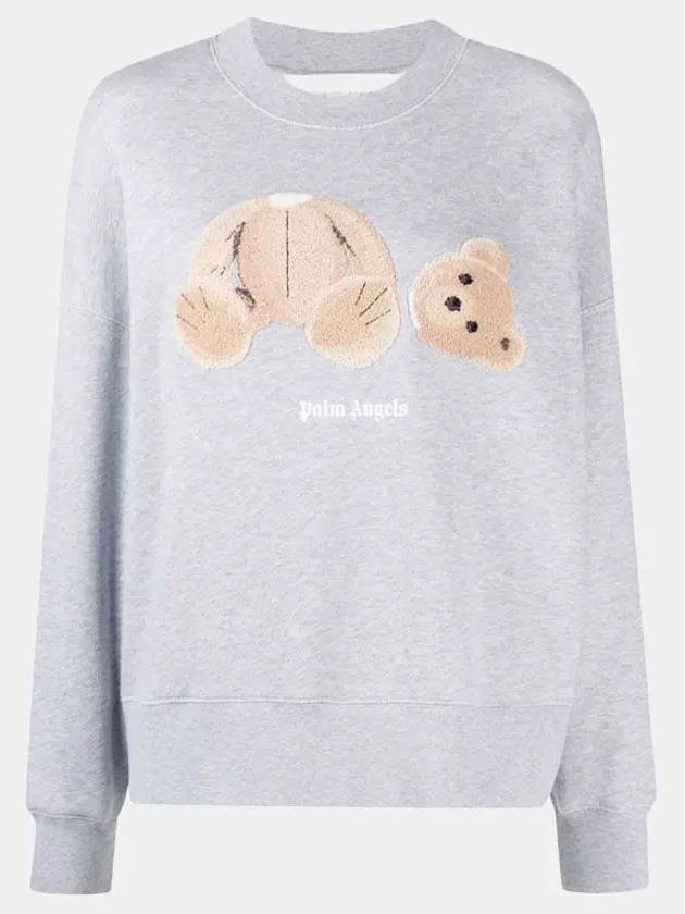 Teddy Bear Sweatshirt Grey - PALM ANGELS - BALAAN 2