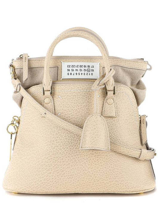 5AC Logo Patch Mini Tote Bag Beige - MAISON MARGIELA - BALAAN 2