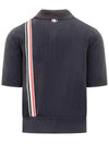 RWB Stripe Polo Shirt Blue - THOM BROWNE - BALAAN 6