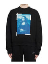 Mona Lisa Over Sweatshirt Black - OFF WHITE - BALAAN.