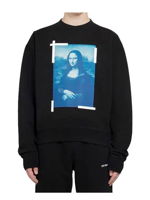 Mona Lisa Over Sweatshirt Black - OFF WHITE - BALAAN 4