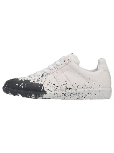 replica paint sneakers white black - MAISON MARGIELA - BALAAN 1