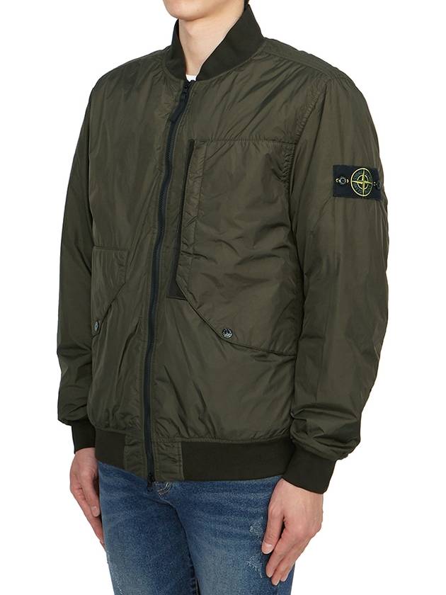 Garment Dyed Crinkle Reps Jacket Khaki - STONE ISLAND - BALAAN 4