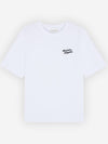 Handwriting Comfort Fit Short Sleeve T-Shirt White - MAISON KITSUNE - BALAAN 1