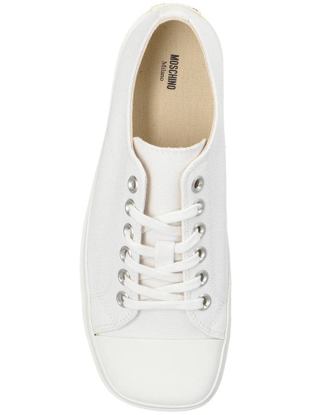 Moschino Square-toe Sneakers, Women's, White - MOSCHINO - BALAAN 6