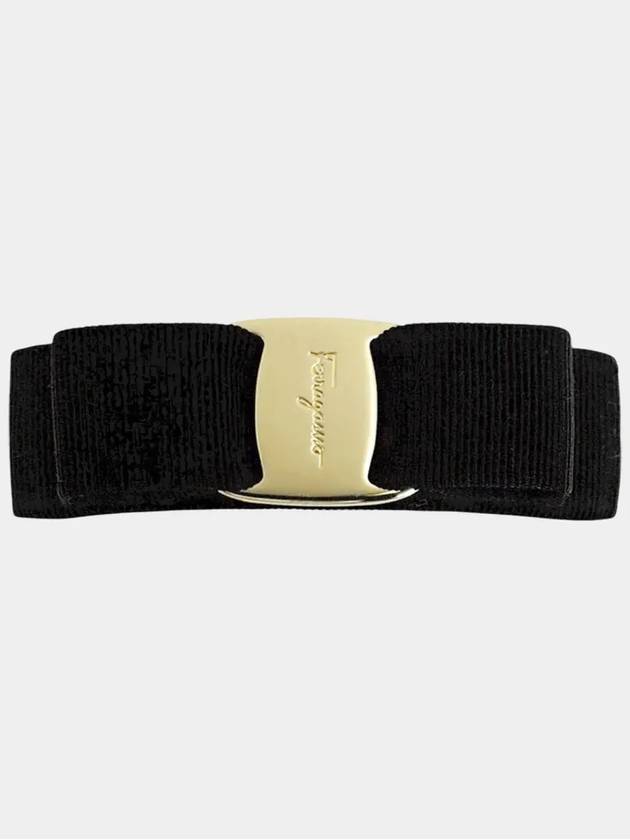 Vara Bow Hair Clip Black - SALVATORE FERRAGAMO - BALAAN 7