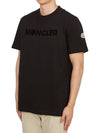 Maglia Logo Cotton Short Sleeve T-Shirt Black - MONCLER - BALAAN 3