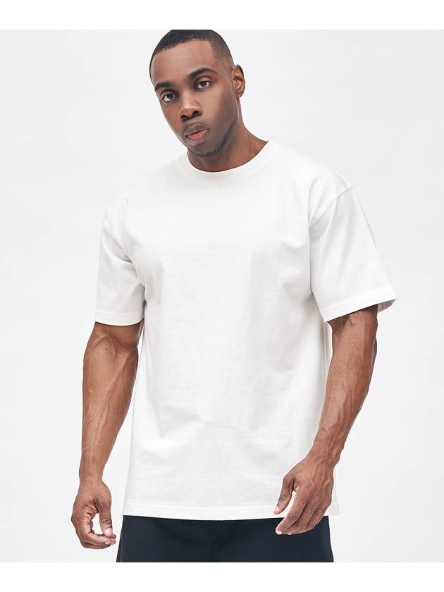 Plain Standard Short Sleeve T-Shirt White - BLACKMAMBA - BALAAN 2