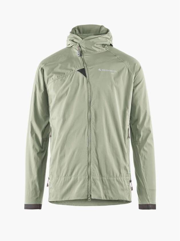 Men's Nal Hooded Windbreaker Swamp Green - KLATTERMUSEN - BALAAN 2