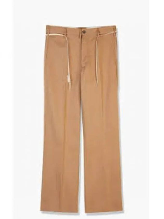 Wool Straight Pants Beige - MARNI - BALAAN 2