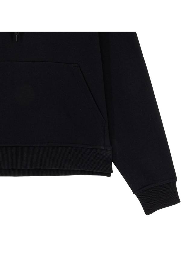 Logo Print Drawstring Hoodie Black - BURBERRY - BALAAN 5