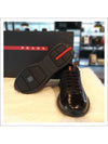 America's Cup Patent Leather Low Top Sneakers Black - PRADA - BALAAN 7