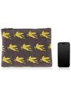 Logo Pattern Clutch Bag Brown - ETRO - BALAAN 7