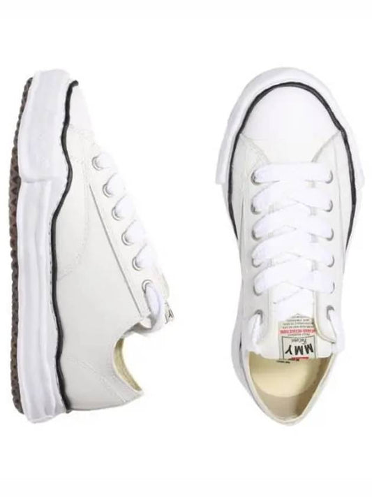 A06FW736 WHITE Peterson OG Sole Leather Low Sneakers - MIHARA YASUHIRO - BALAAN 1