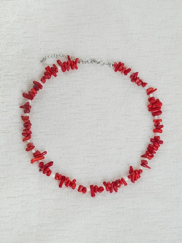 RED Coral Choker Necklace - RUBATI - BALAAN 3