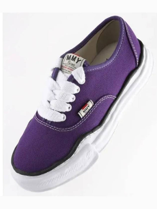 A02FW704 Purple Baker OG Sole Canvas Low Top Sneakers - MIHARA YASUHIRO - BALAAN 1