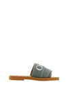 Woody Denim Mule Slippers Green - CHLOE - BALAAN 1