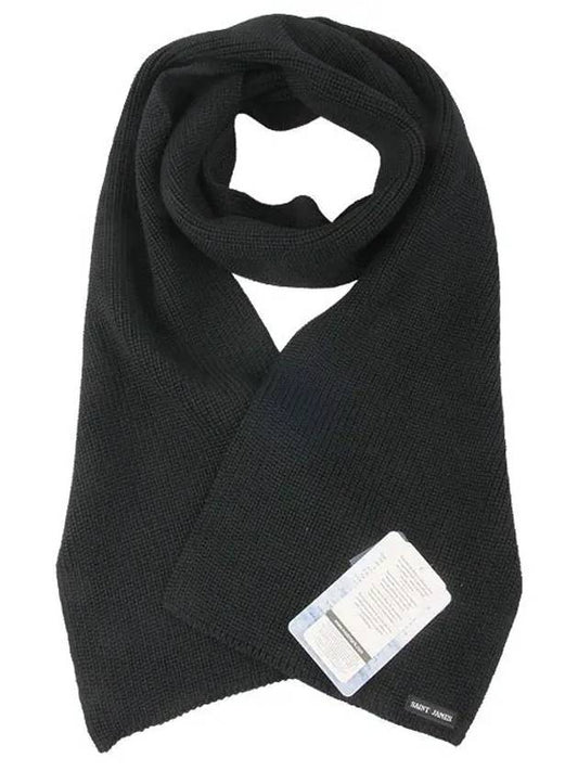 Canoe Logo Wool Muffler Black - SAINT JAMES - BALAAN 2