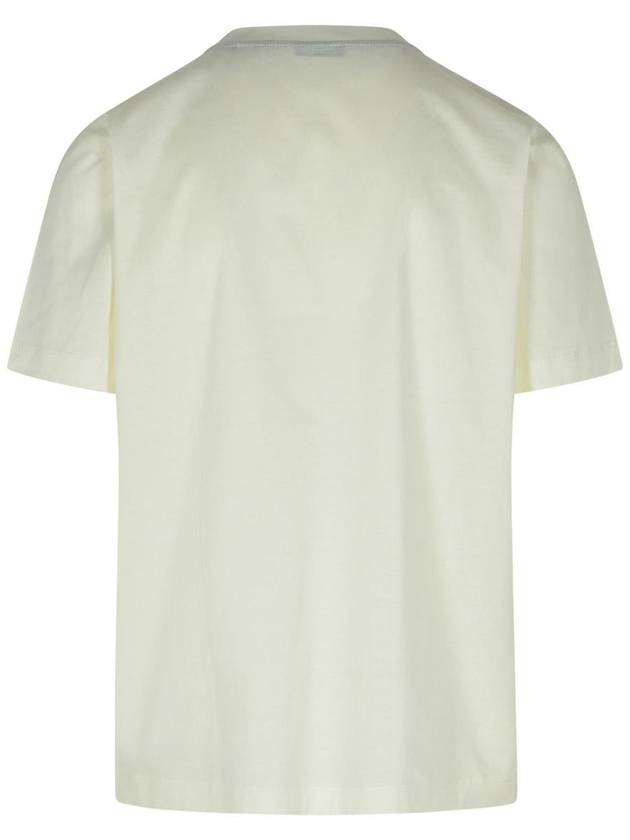 EKD Embroidery Cotton Short Sleeve T-Shirt White - BURBERRY - BALAAN 4