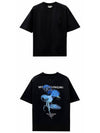 Jellyfish Back Logo Cotton Short Sleeve T-Shirt Black - WOOYOUNGMI - BALAAN 5