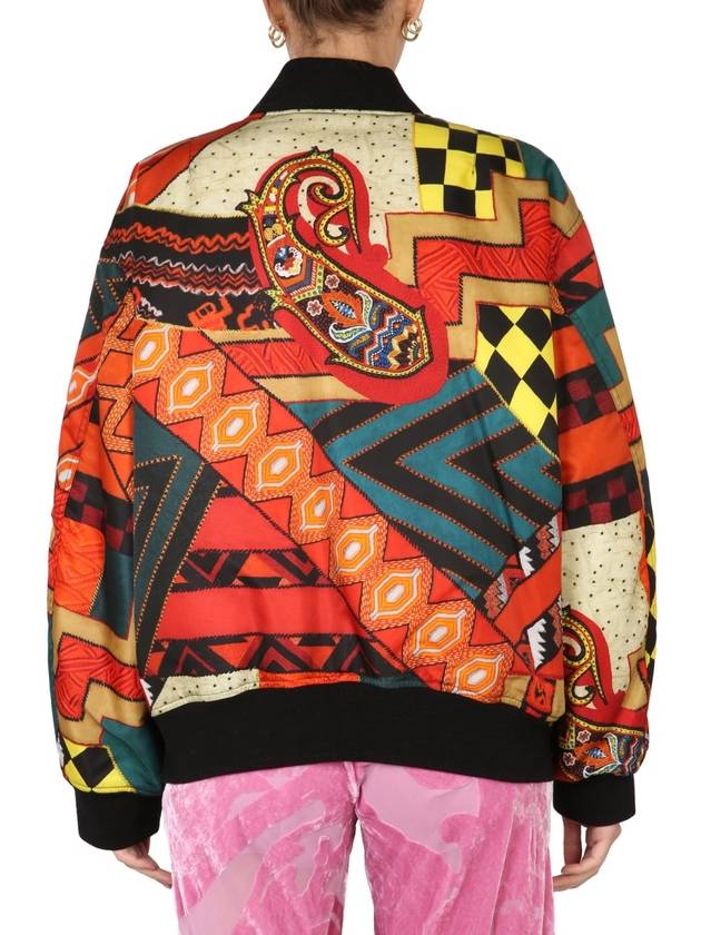 Patchwork Bomber Jacket 1310495528000 B0040193577 - ETRO - BALAAN 5