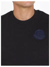 Logo Patch Cotton Jersey Short Sleeve T-Shirt Black - MONCLER - BALAAN 9