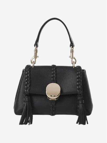 Penelope Mini Grained Leather Shoulder Bag Black - CHLOE - BALAAN 2