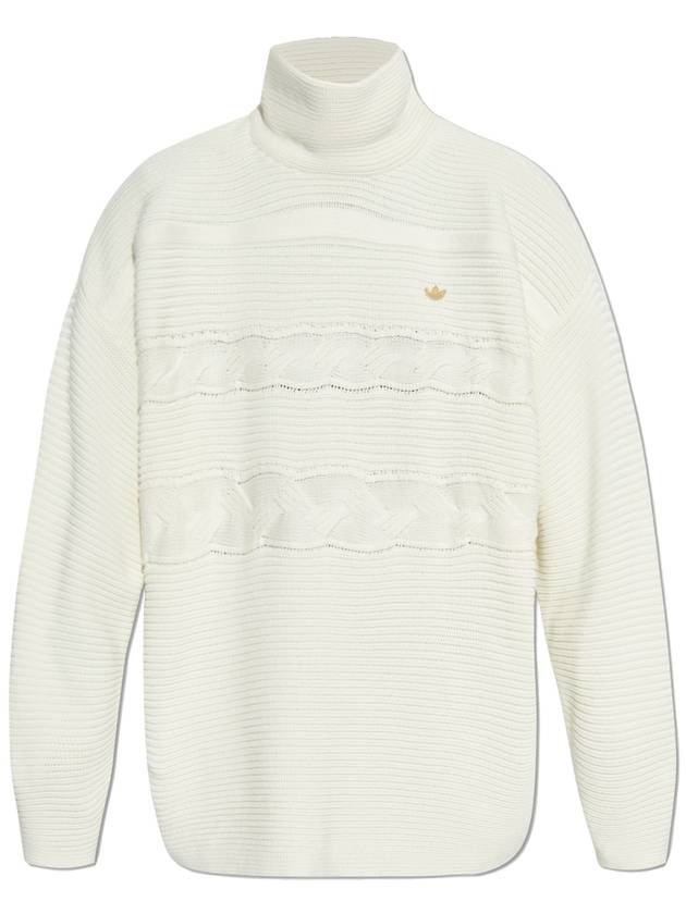 ADIDAS Originals Turtleneck With Logo, Women's, White - ADIDAS ORIGINALS - BALAAN 1