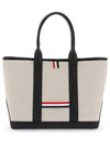 RWB Striped Tote Bag Black Beige - THOM BROWNE - BALAAN 2