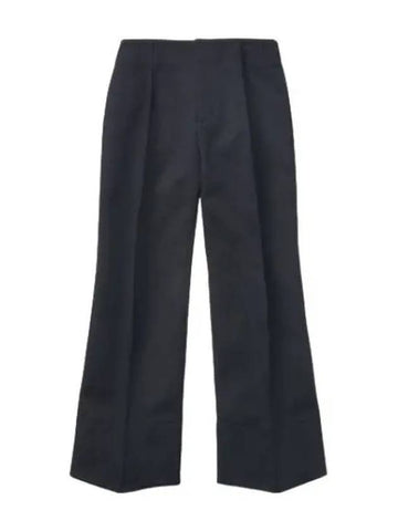 Curved Leg Double Cotton Pants Space - BOTTEGA VENETA - BALAAN 1