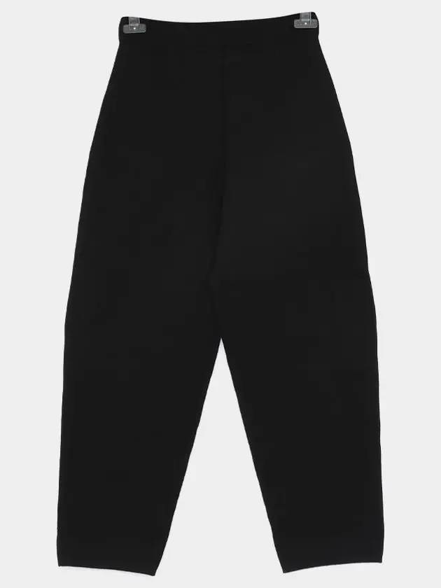 Dula Stretch Elastin Straight Pants Black - MAX MARA - BALAAN 3