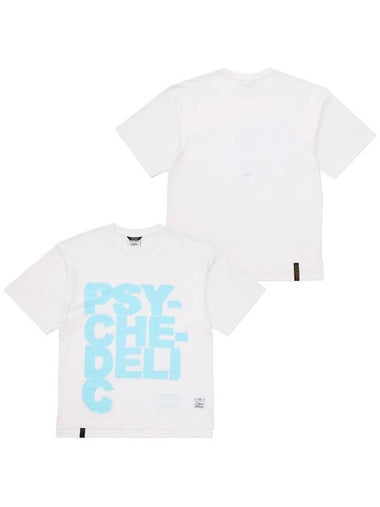 Psychedelic Oversized Short Sleeves T Shirts White - STIGMA - BALAAN 1