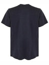 Zafferh Mini Logo Cotton Short Sleeve T-Shirt Navy - ISABEL MARANT - BALAAN 3