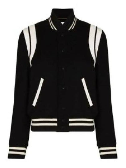 Teddy Jacket In Wool Black - SAINT LAURENT - BALAAN 2