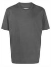 Organic Cotton Short Sleeve T-Shirt Dark Grey - MAISON MARGIELA - BALAAN 2