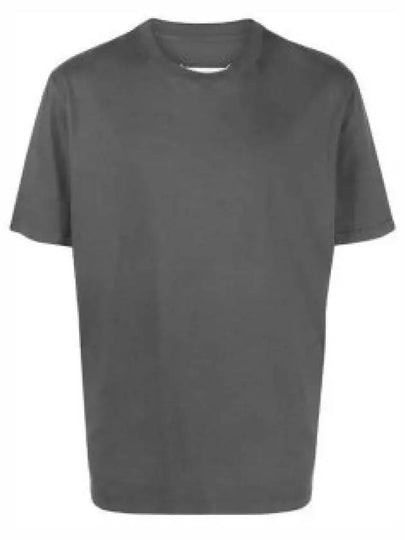 Organic Cotton Short Sleeve T-Shirt Dark Grey - MAISON MARGIELA - BALAAN 2