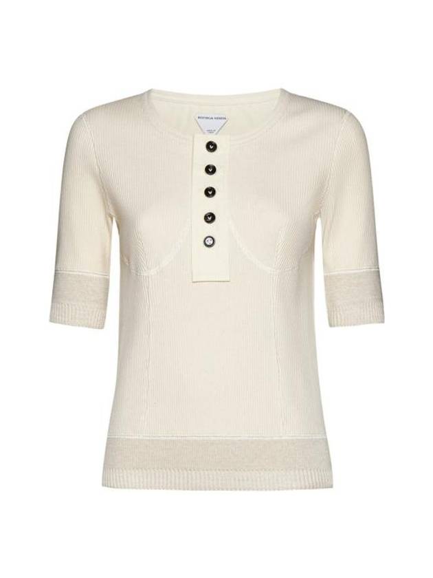 Long Sleeve T-Shirt 779195V3Z609028 SEA SALT - BOTTEGA VENETA - BALAAN 1